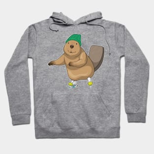 Beaver Ice skating Ice skates Hoodie